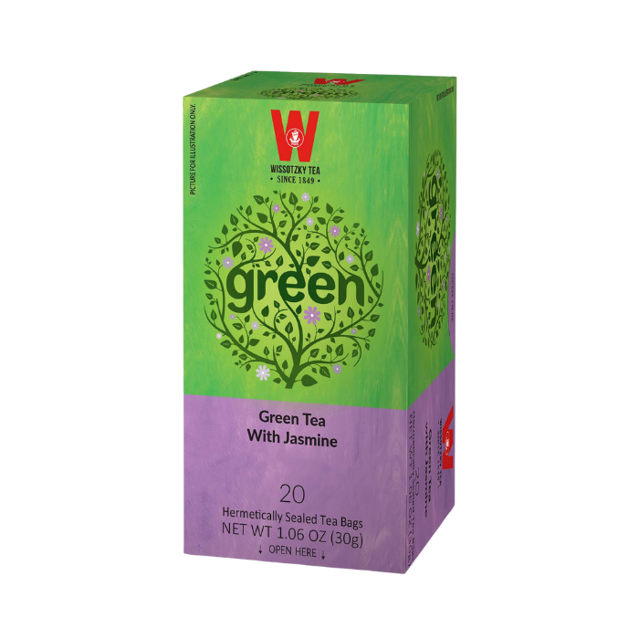 Чай зеленый WISSOTZKY Jasmine Green Tea с жасмином 20 шт. (НФ-00001484)