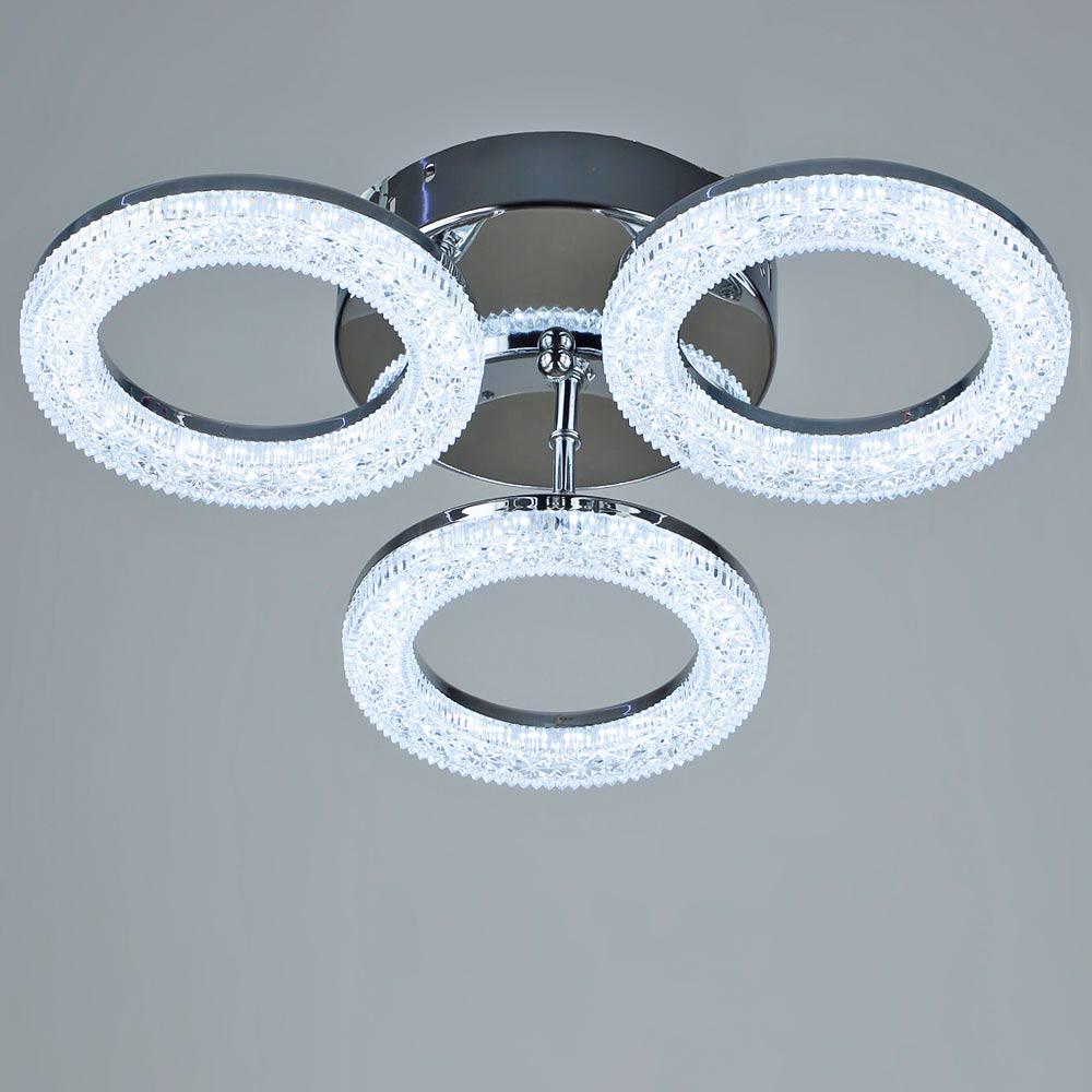 Люстра светодиодная потолочная Light House SRS-19264/3 CH 30W Хром