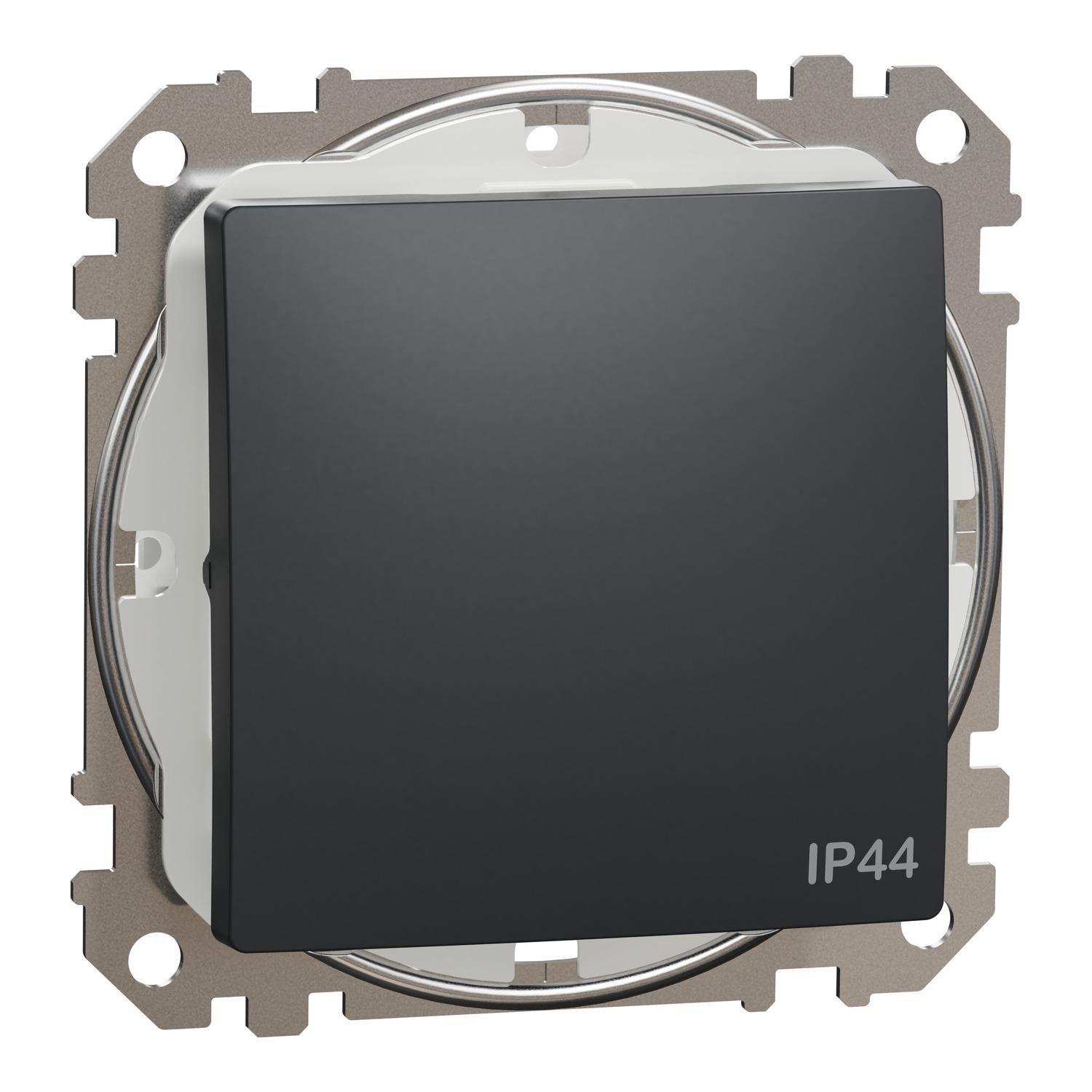 Переключатель Schneider Electric с защитой IP44 Sedna Design & Element Черный (SDD214106)