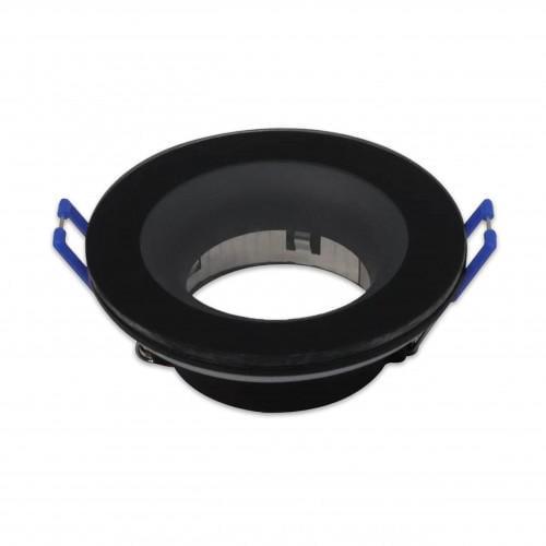 Светильник точечный HOROZ ELECTRIC со стеклом KAKTUS-R MR16 Черный IP65 (015-034-0001-020)