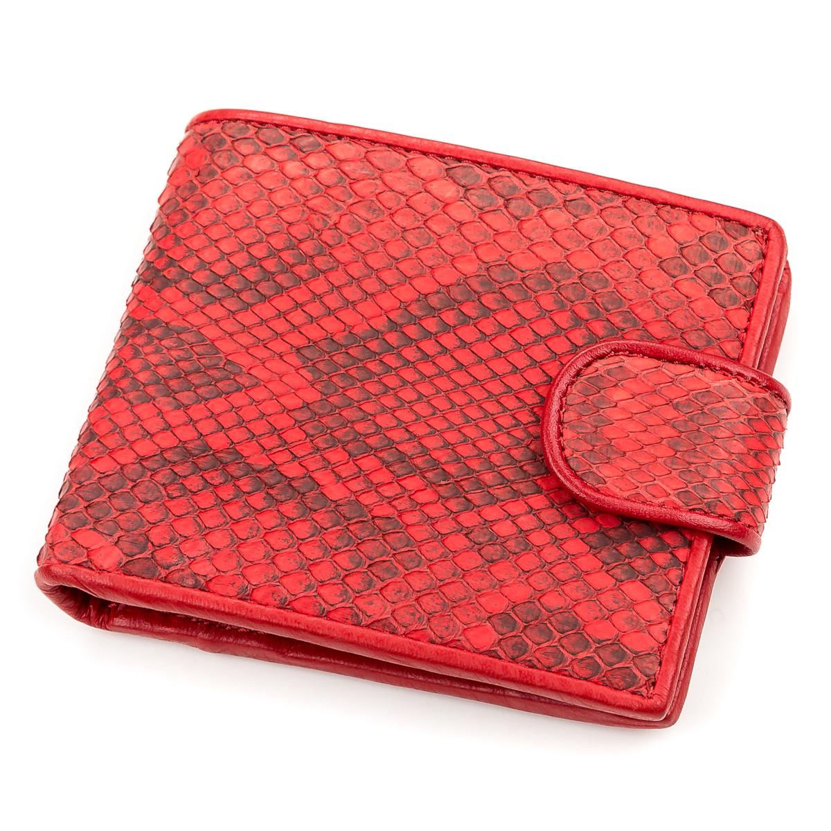 Кошелек Snake leather 18182 кожа Красный (22305)