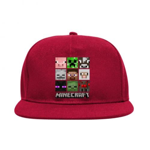Снепбек Minecraft character heads Красный (10007800-3-160920)