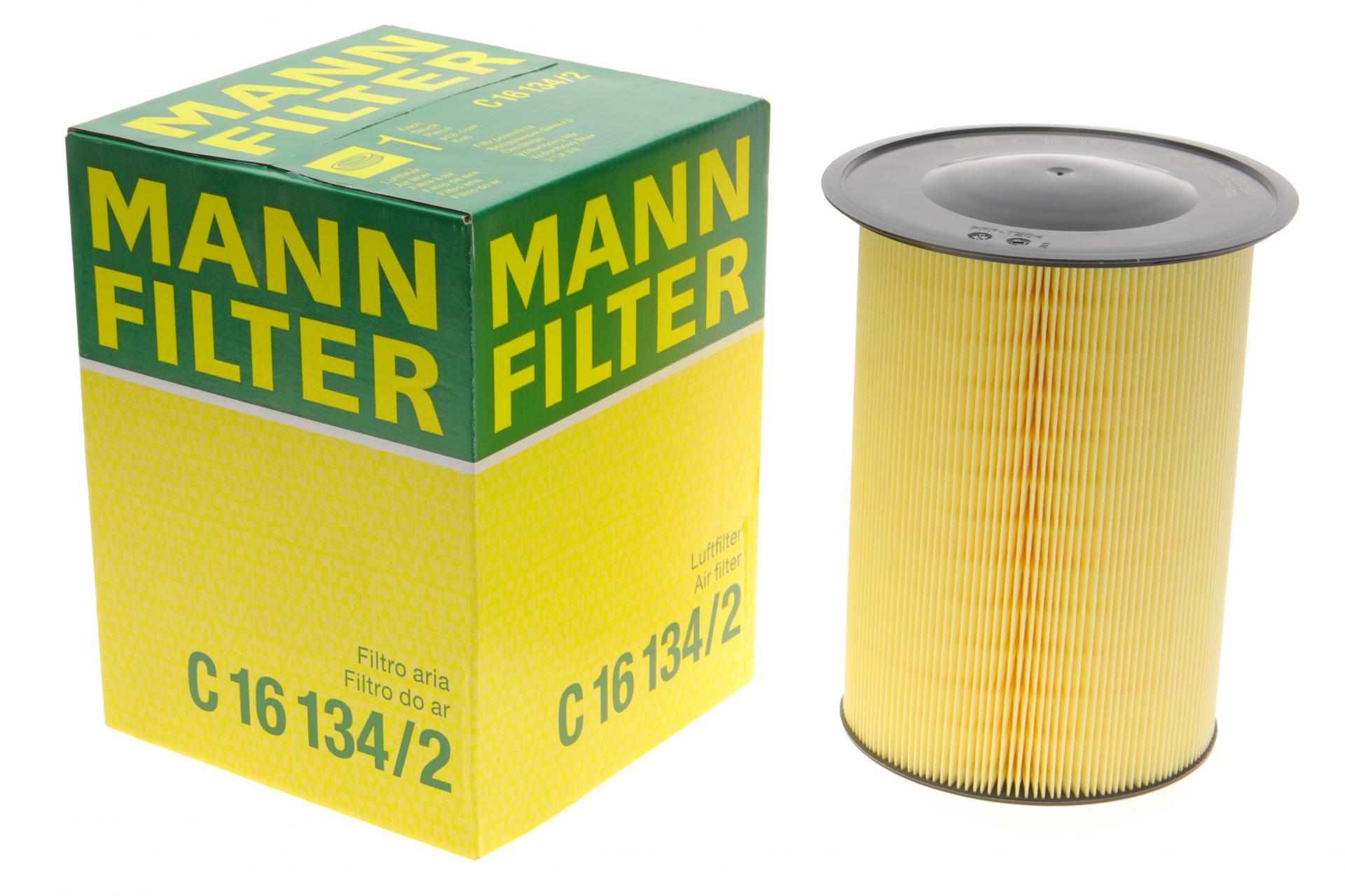 Фильтр воздушный Mann-Filter для Ford Connect 1,5-1,6TDCI 13-/Focus/Volvo 1,4-2,0/1,5-2,0TDCi/Mazda 3/5 1,6CD 07- (C 16 134/2)