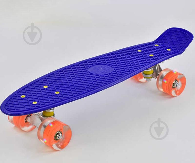 Пенниборд Best Board со светящимися PU колёсами Dark Blue (74181)