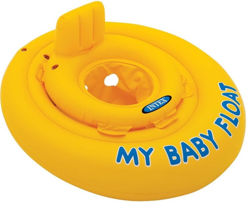Надувний пліт дитячий Intex My Baby Float 70 см 6-12 міс. Жовтий (28443301)