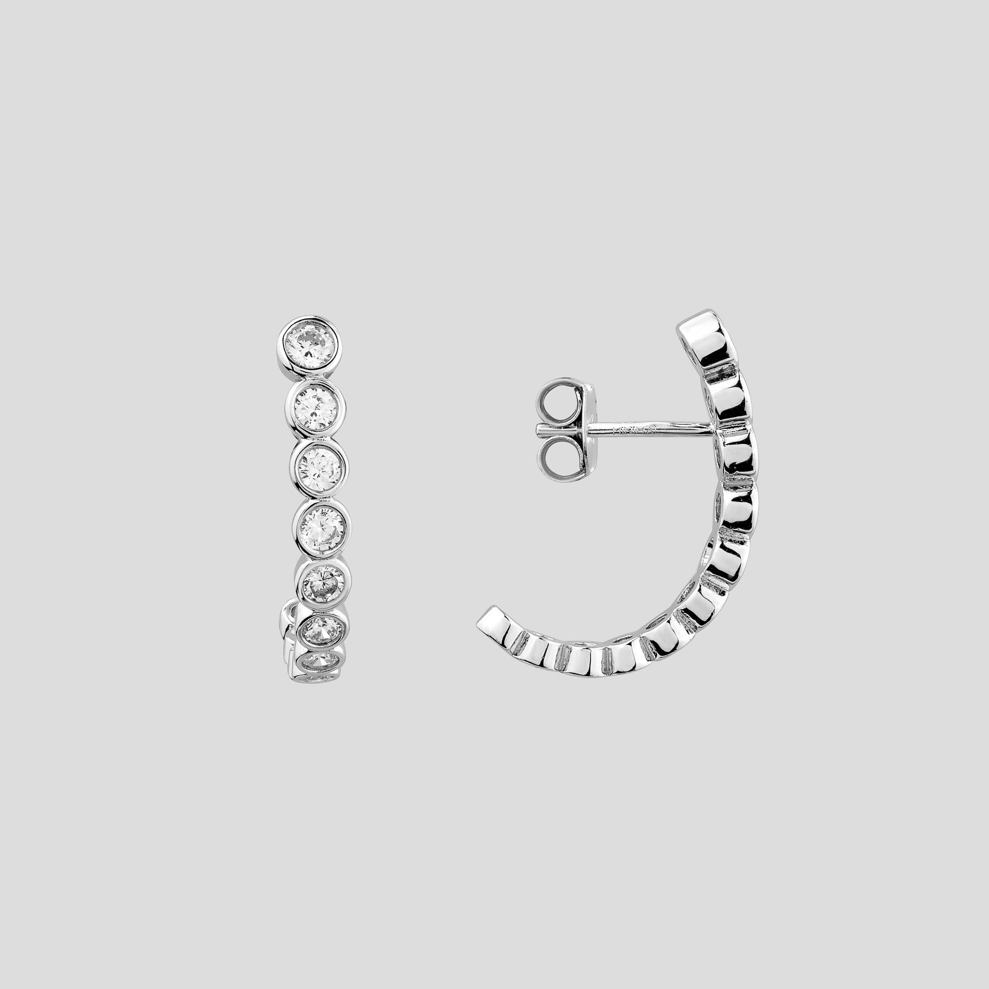 Серебряные серьги Minimal Планетарность (16466) Серебряные серьги Minimal Планетарность (16466)