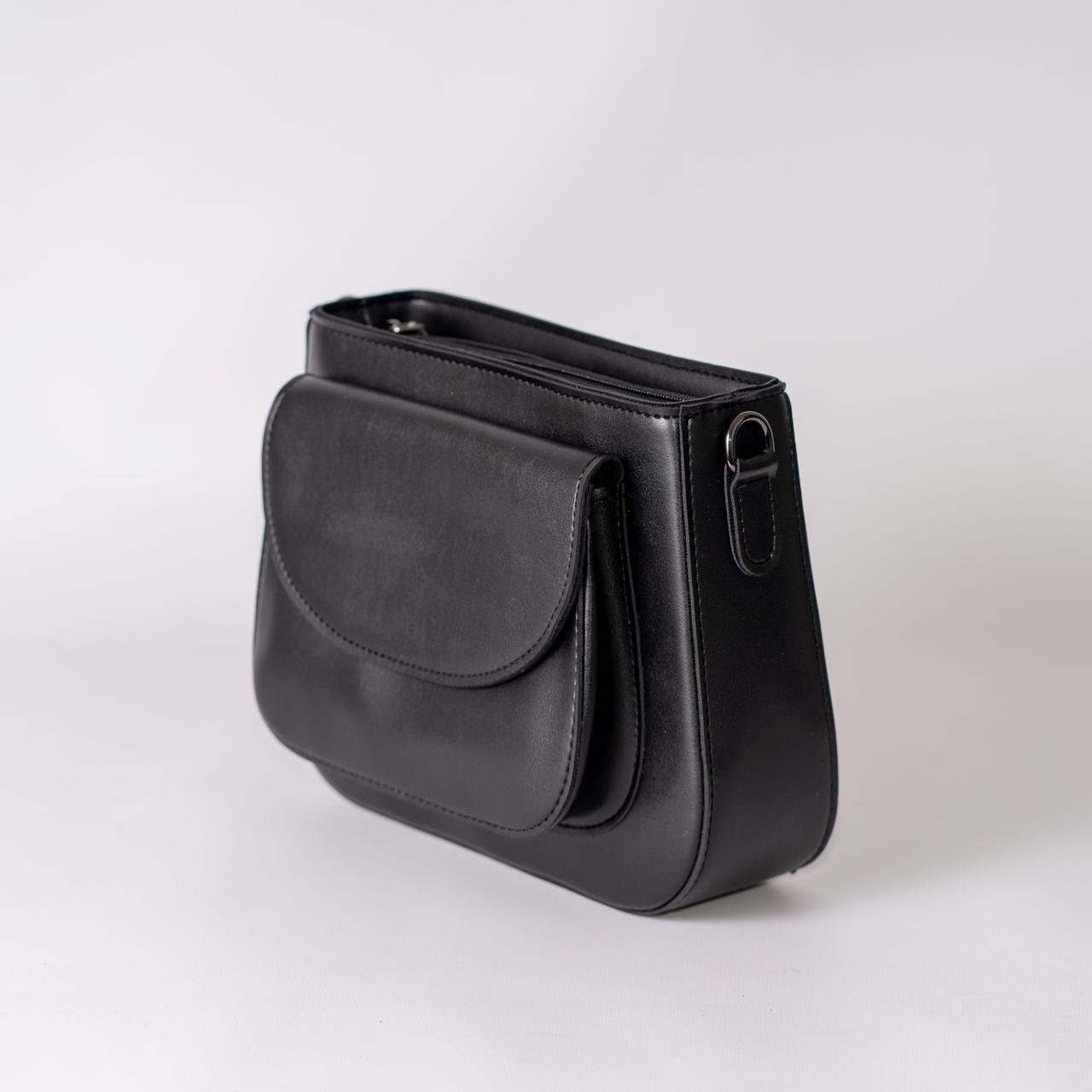 Сумка женская кросс-боди XENIA № 41-24 из эко-кожи Черный - фото 4 Сумка женская кросс-боди XENIA № 41-24 из эко-кожи Черный - фото 4