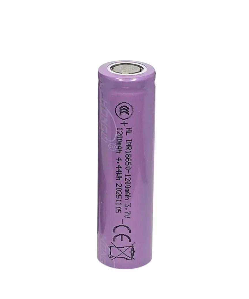 Аккумулятор-батарейка 18650 Li-ion плоский наконечник 1200 mAh 3,7V (SZ-642042)