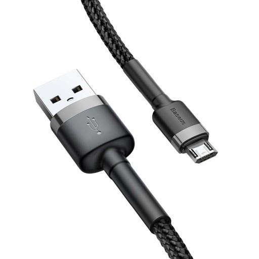 USB кабель BASEUS Micro USB Сafule 2.4A 0.5 м Black - фото 6