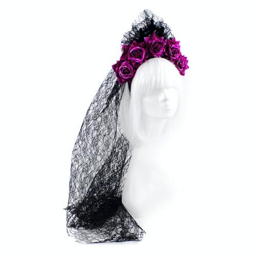 Обруч Senora Consuela с фатой SETA Decor 19-915VT