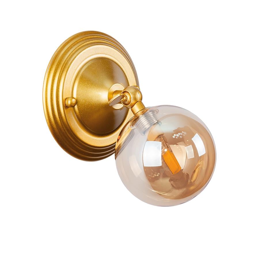 Светильник настенный молекула Levistella 761W140F1-1 GD/BR золотой плафон Коричневый