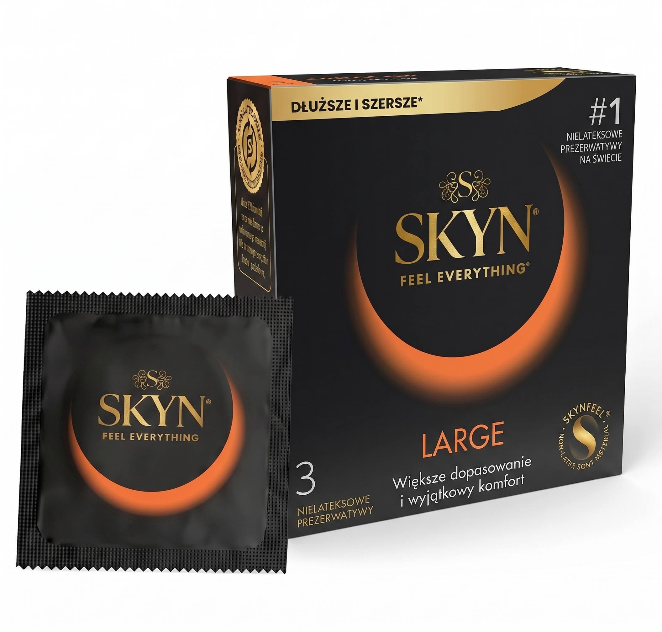 Презервативы Skyn Large безлатексные увеличены 3 шт.