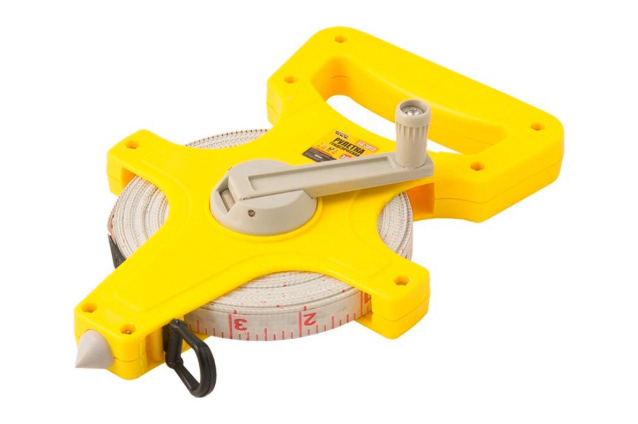 Рулетка Mastertool 30 м x 13 мм геодезическая стекловолокно (66-3013)
