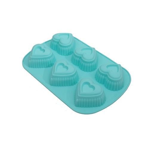 Форма для кексов Stenson MH-3014 в форме сердца 25,5 см 6 шт. (569743) Форма для кексов Stenson MH-3014 в форме сердца 25,5 см 6 шт. (569743)