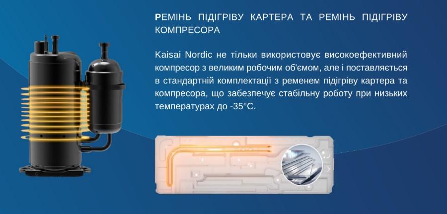 Кондиционер настенный Kaisai KNP-12NRHI/KNP-12NRHO (NORDIC) - фото 9 Кондиционер настенный Kaisai KNP-12NRHI/KNP-12NRHO (NORDIC) - фото 9
