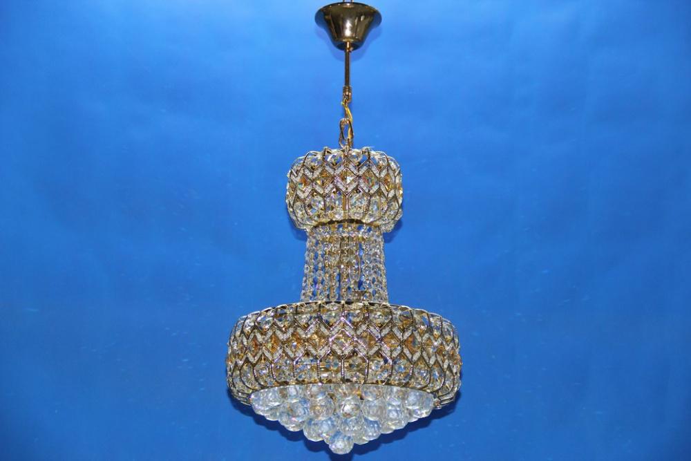 Хрустальная люстра L6283/380/8 Белый/Золото (AN000416)