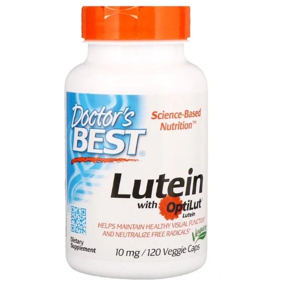 Лютеїн Doctor's Best Lutein with OptiLut 10 мг 120 Veg Caps (DRB-00143)