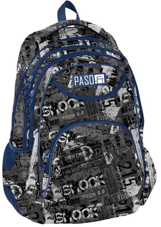 Рюкзак молодежный Paso PPME19-270816 19 л Серый/Синий