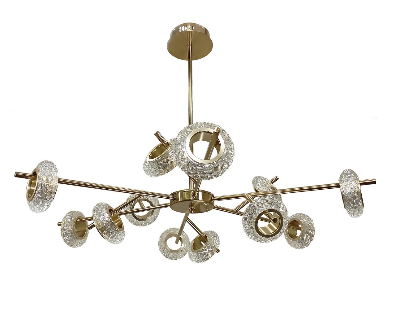 Люстра Levistella 761V1016-12 BRZ с кольцами плафонами LED Бронзовый (1887932626)