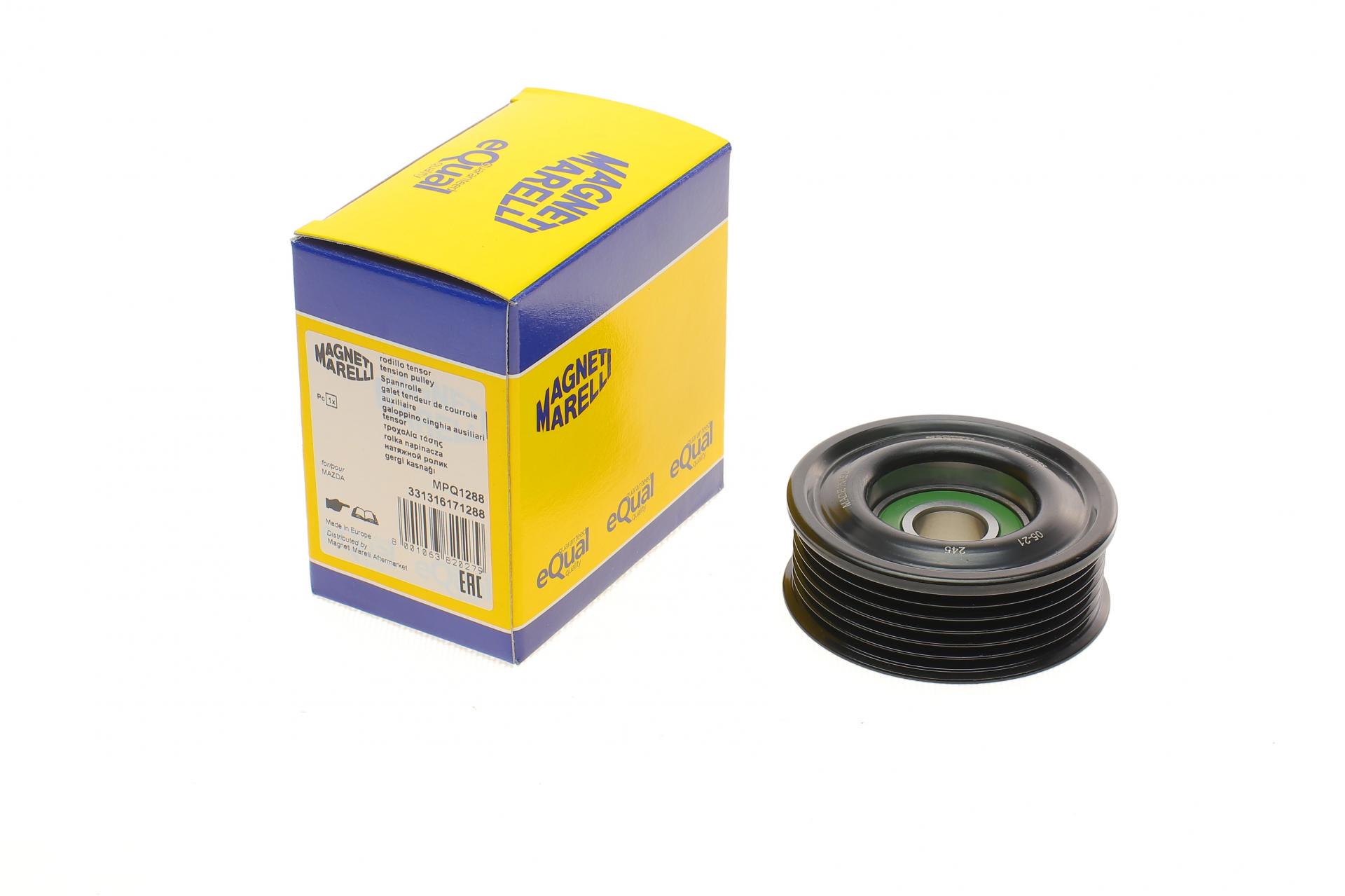 Ролик генератора MAGNETI MARELLI MPQ1288 331316171288 Mazda 3 1.4/1.6 03-09 натяжний