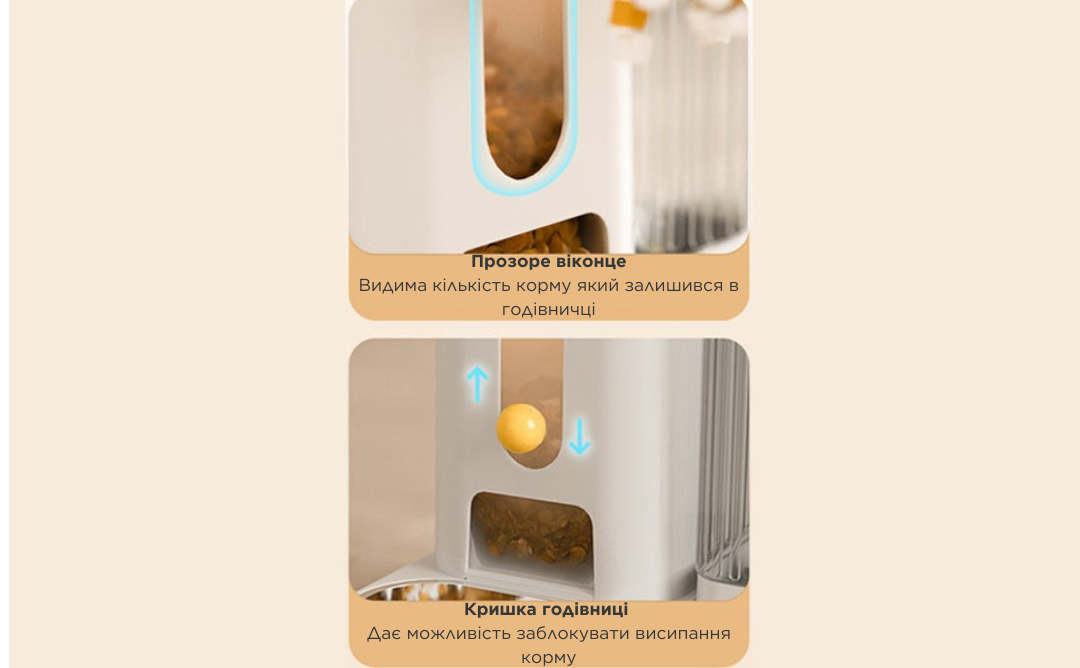 Кормушка для кошек и собак автоматическая AMEIFU с поилкой угловая с нержавеющей миской Белый - фото 5 Кормушка для кошек и собак автоматическая AMEIFU с поилкой угловая с нержавеющей миской Белый - фото 5