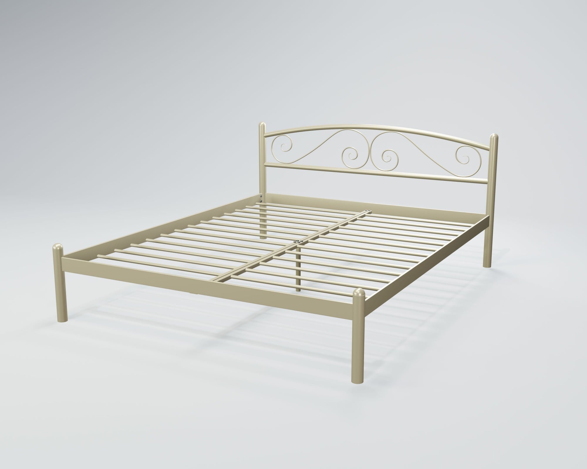 Кровать двуспальная BNB ViolaDesign 160х200 см Бежевый (r2_ten_0303)