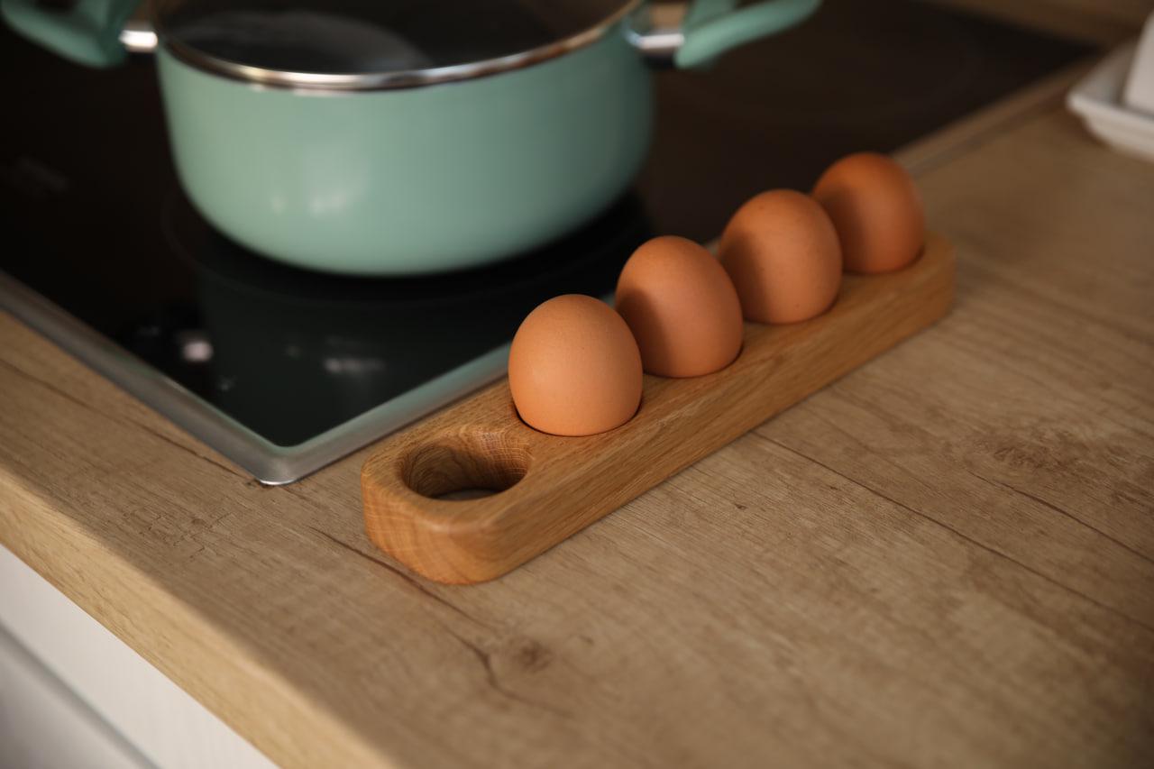 Подставка-рамка деревянная из ясеня на 5 яиц 26х6х2,5 см (WDE-16,1) - фото 2 Подставка-рамка деревянная из ясеня на 5 яиц 26х6х2,5 см (WDE-16,1) - фото 2