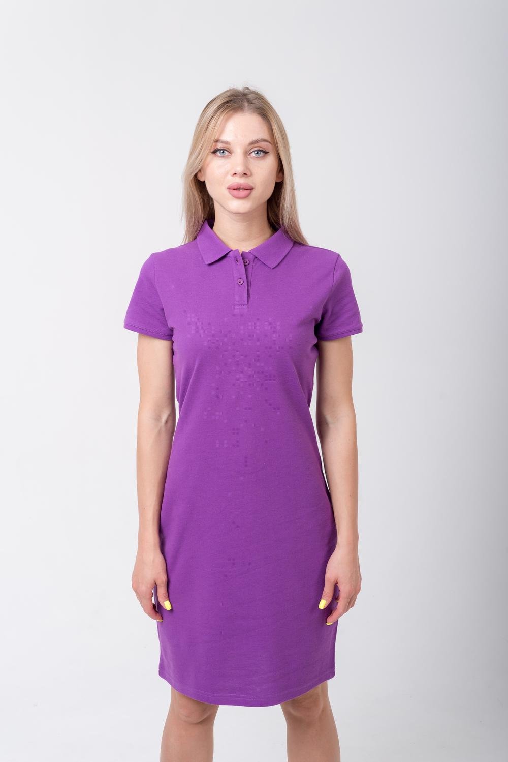 Платье поло TvoePolo Standart XS Фиолетовый (615-14-XS)