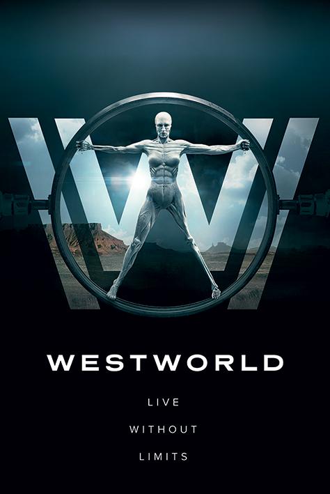Постер плакат Мир Дикого Запада/Westworld Live Without Limits 61x91,5 см