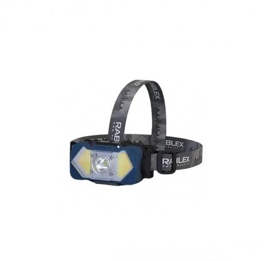 Фонарь налобный аккумуляторный XPG+COB LED красный свет Type-C 660 Lm Blue (128621)