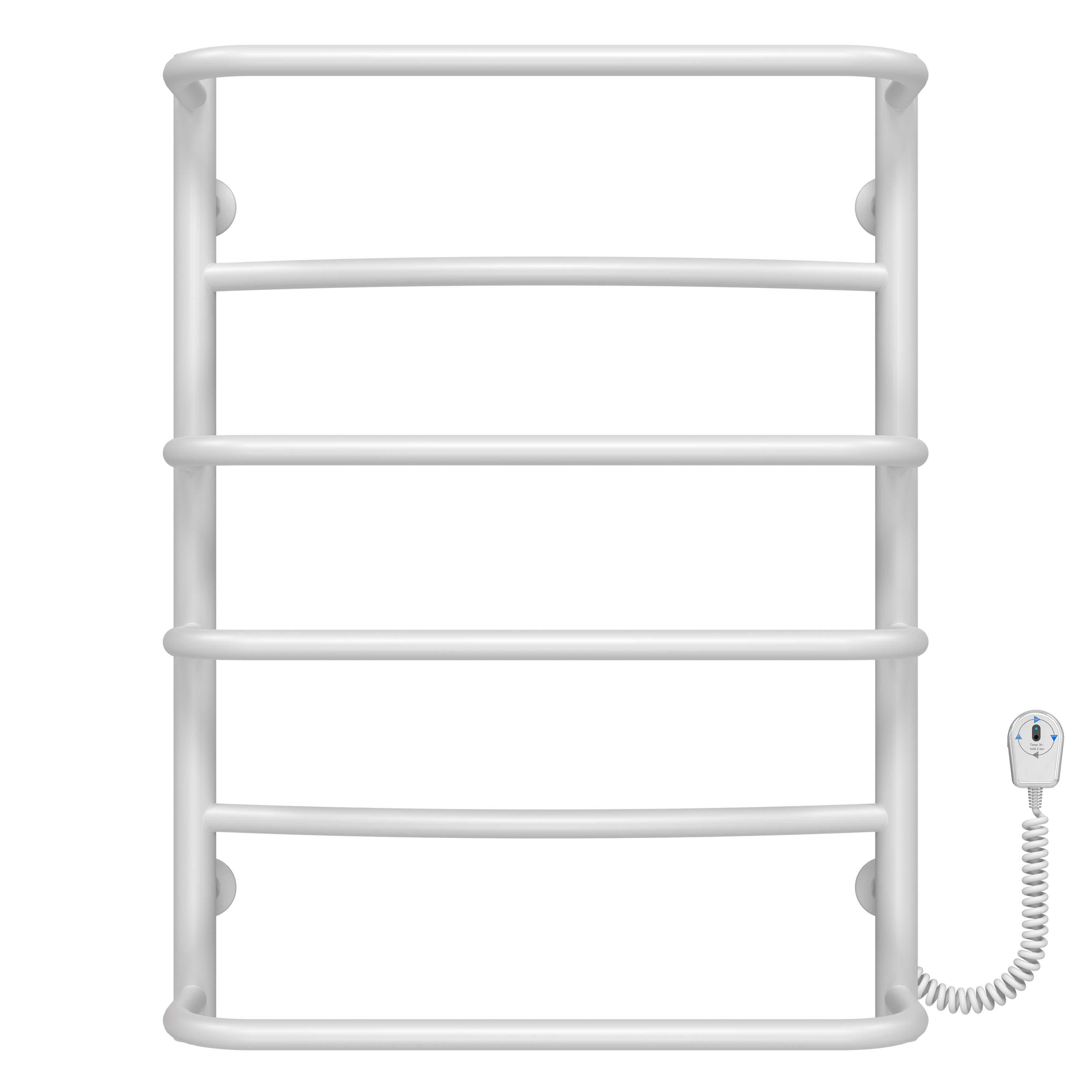 Полотенцесушитель электрический Deffi Аквамикс П6 EF16 правое подключение нержавеющая сталь 400х700 мм Белый (C.AM.70.40.6.EWR5)