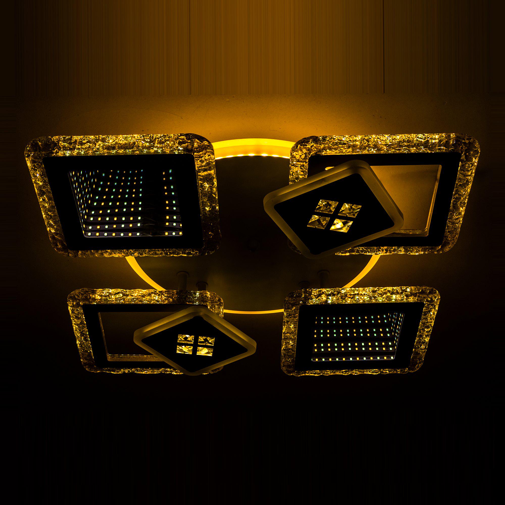 Люстра светодиодная с пультом Valeso V K39940-4+2+1 White/Gold (000036404) - фото 5