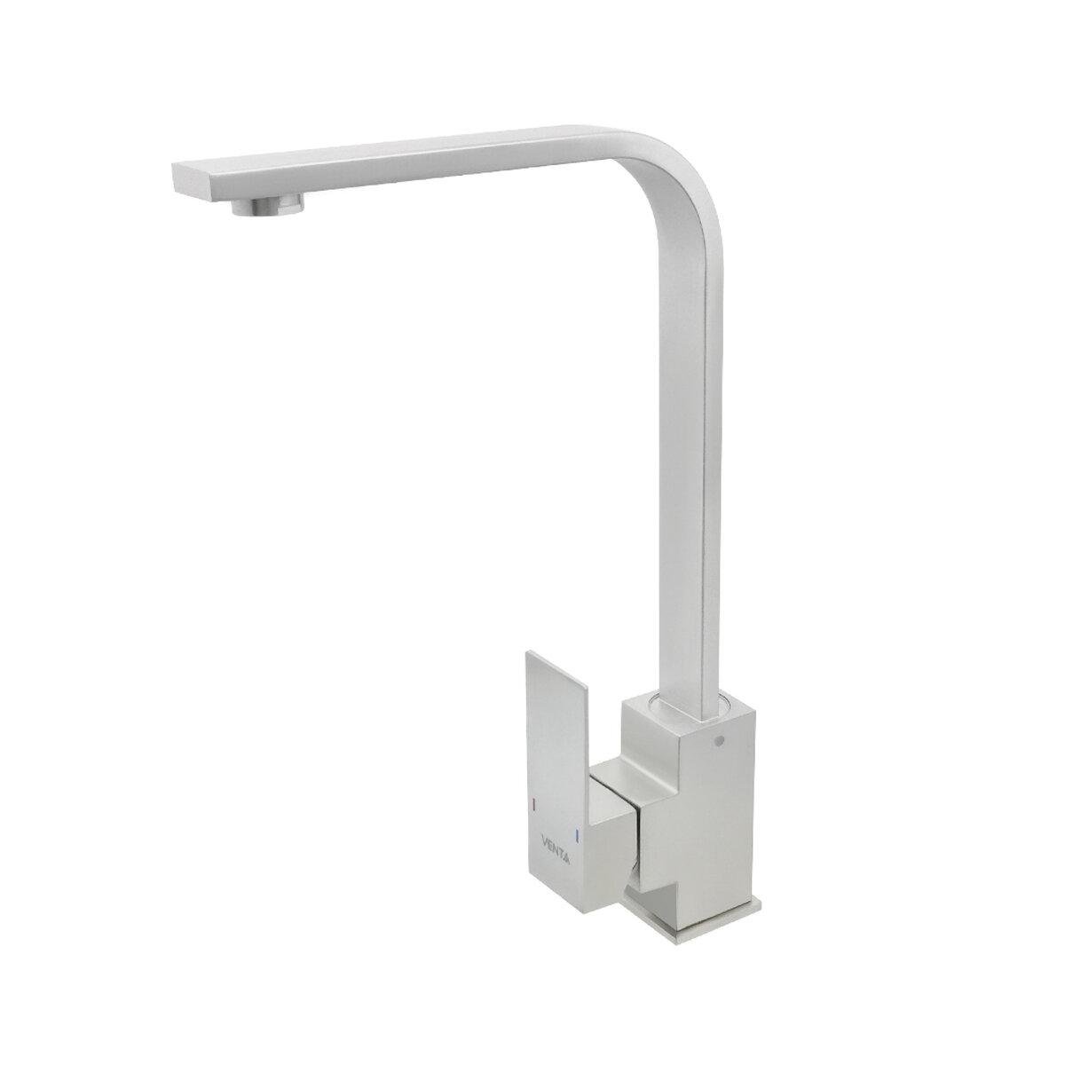 Смеситель для кухни Venta VC402FS однорычажный из нержавеющей стали (SW-82261)
