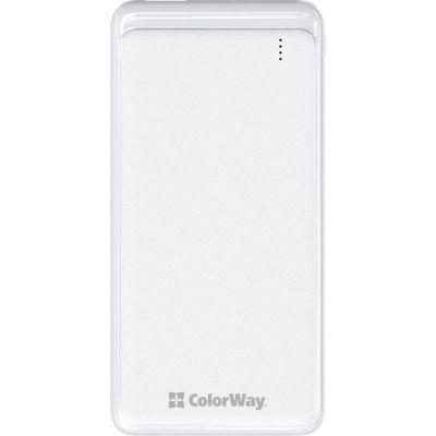 Повербанк ColorWay 10000 mAh Slim White (CW-PB100LPG3WT-PD) - фото 2