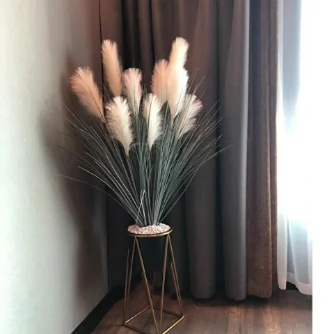 Декоративный камыш пышный букет из 5-х цветков C00527-1 - фото 5