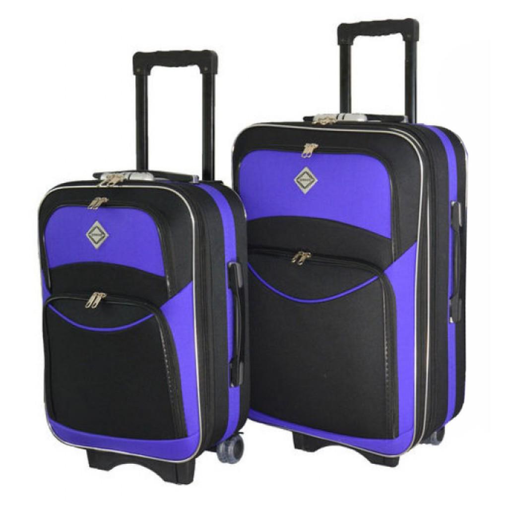 Чемодан Bonro Style 2 шт. Черно-фиолетовый (4240011112)