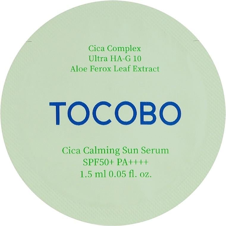 Сыворотка солнцезащитная с центелой Tocobo Cica Calming Sun Serum SPF50+ PA++++ пробник 1,5 мл (2618075487)