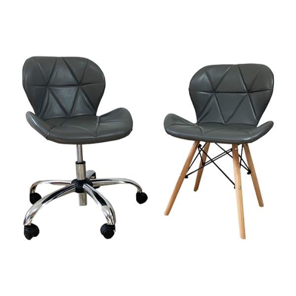 Набор стульев для мастера и клиента Стар Графитовый - фото 1 Набор стульев для мастера и клиента Стар Графитовый - фото 1