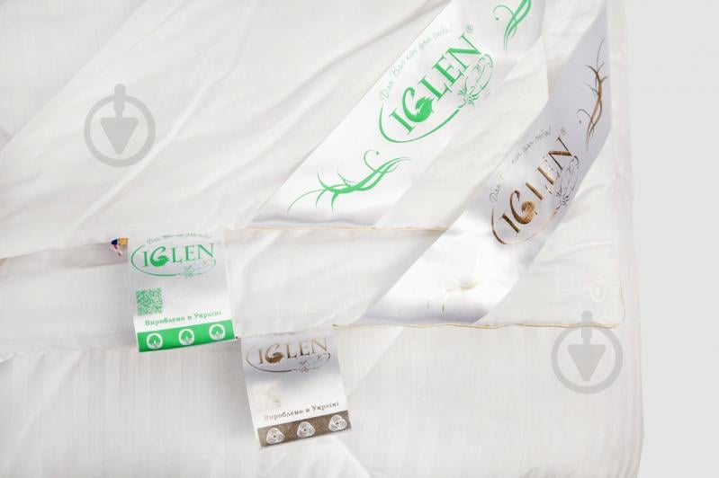 Ковдра IGLEN Дует з бавовни та вовни Універсальна 160х215 см Білий (16021551+711) - фото 2 Ковдра IGLEN Дует з бавовни та вовни Універсальна 160х215 см Білий (16021551+711) - фото 2