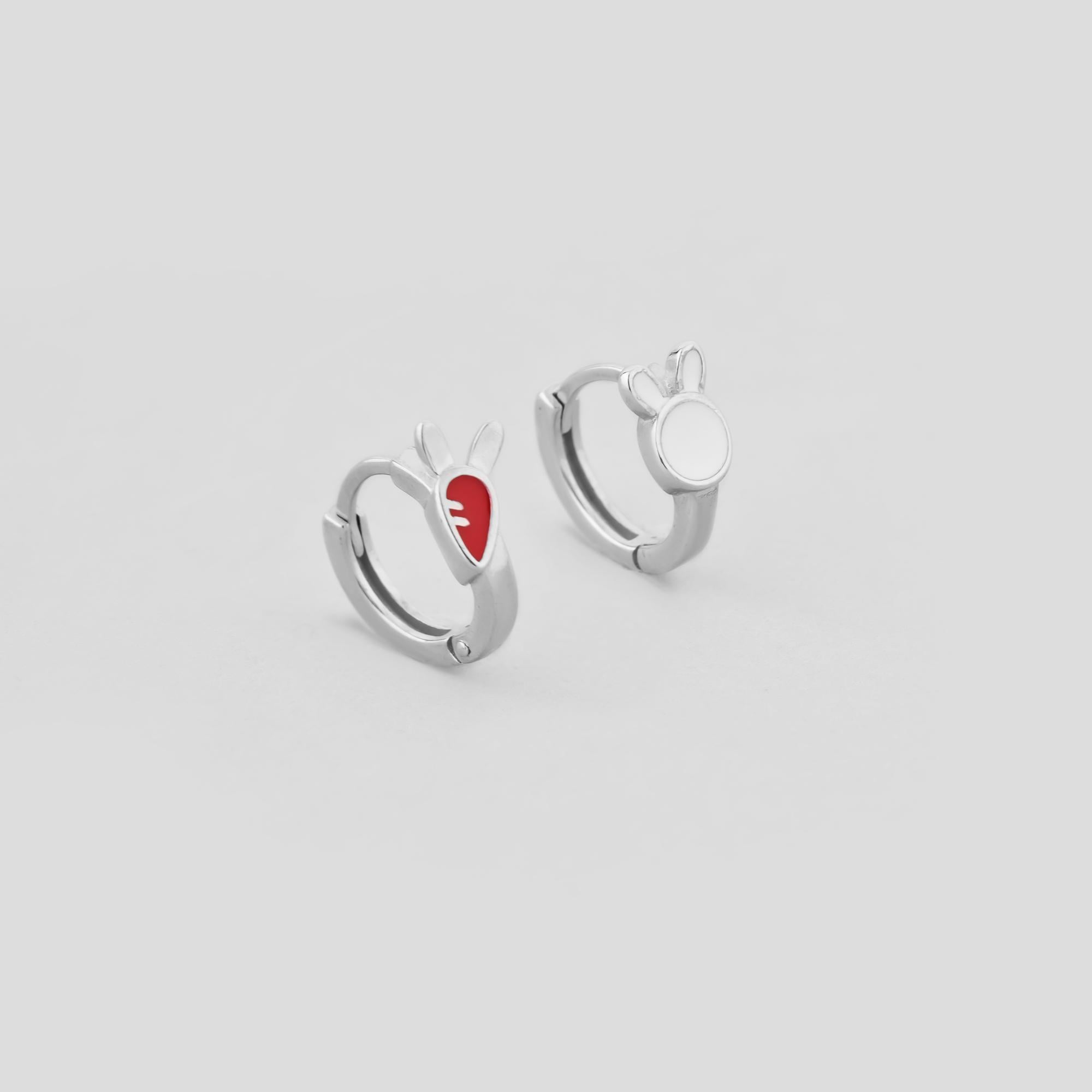 Серебряные серьги Minimal Зайчонок (17967)