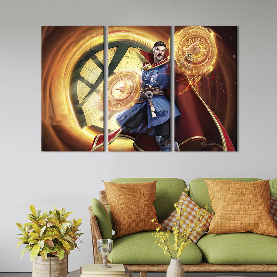 Модульная картина триптих Doctor Strange 78x48 см (705-31)