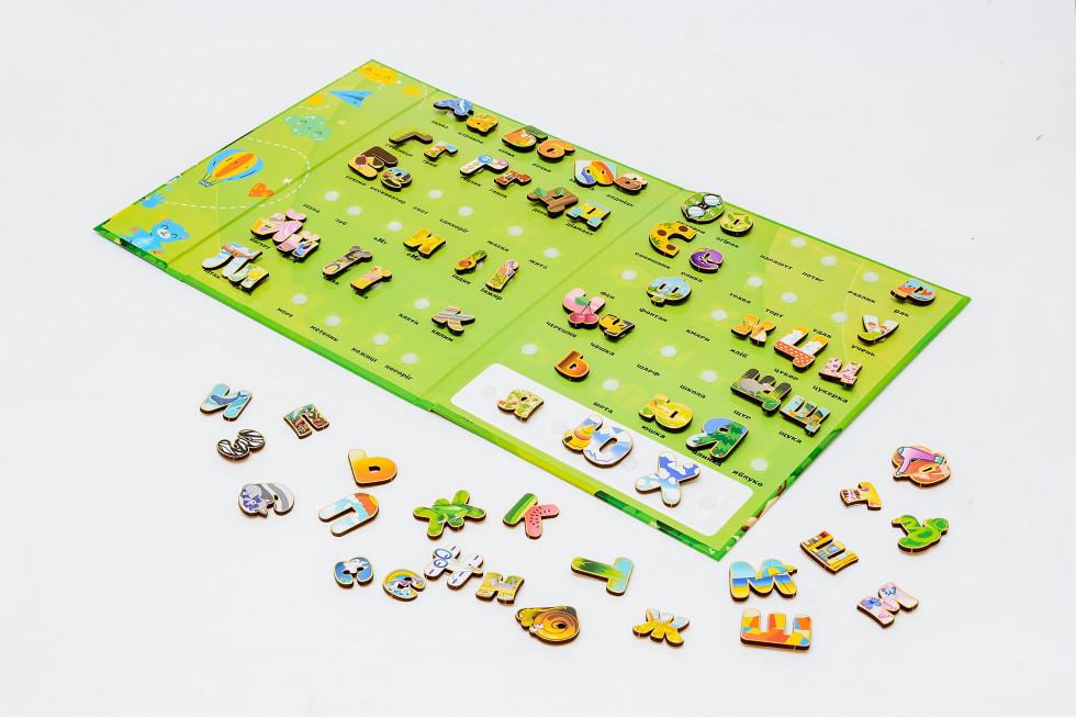 Сортер пазл дерев'яний дитячий розвиваючий PuzzleOK Азбука На Липучках - фото 5 Сортер пазл дерев'яний дитячий розвиваючий PuzzleOK Азбука На Липучках - фото 5