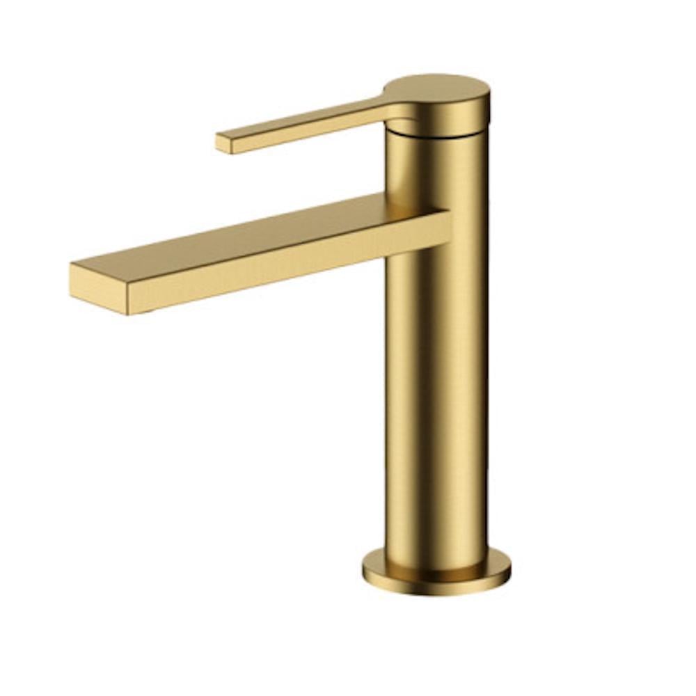 Смеситель для раковины Nett VG-22 однорычажный Золотой матовый (NET-081150)