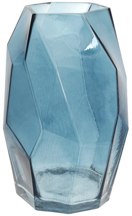 Ваза декоративная Ancient Glass Айсберг 28х18 см стекло Синий (BD-591-324) Ваза декоративная Ancient Glass Айсберг 28х18 см стекло Синий (BD-591-324)