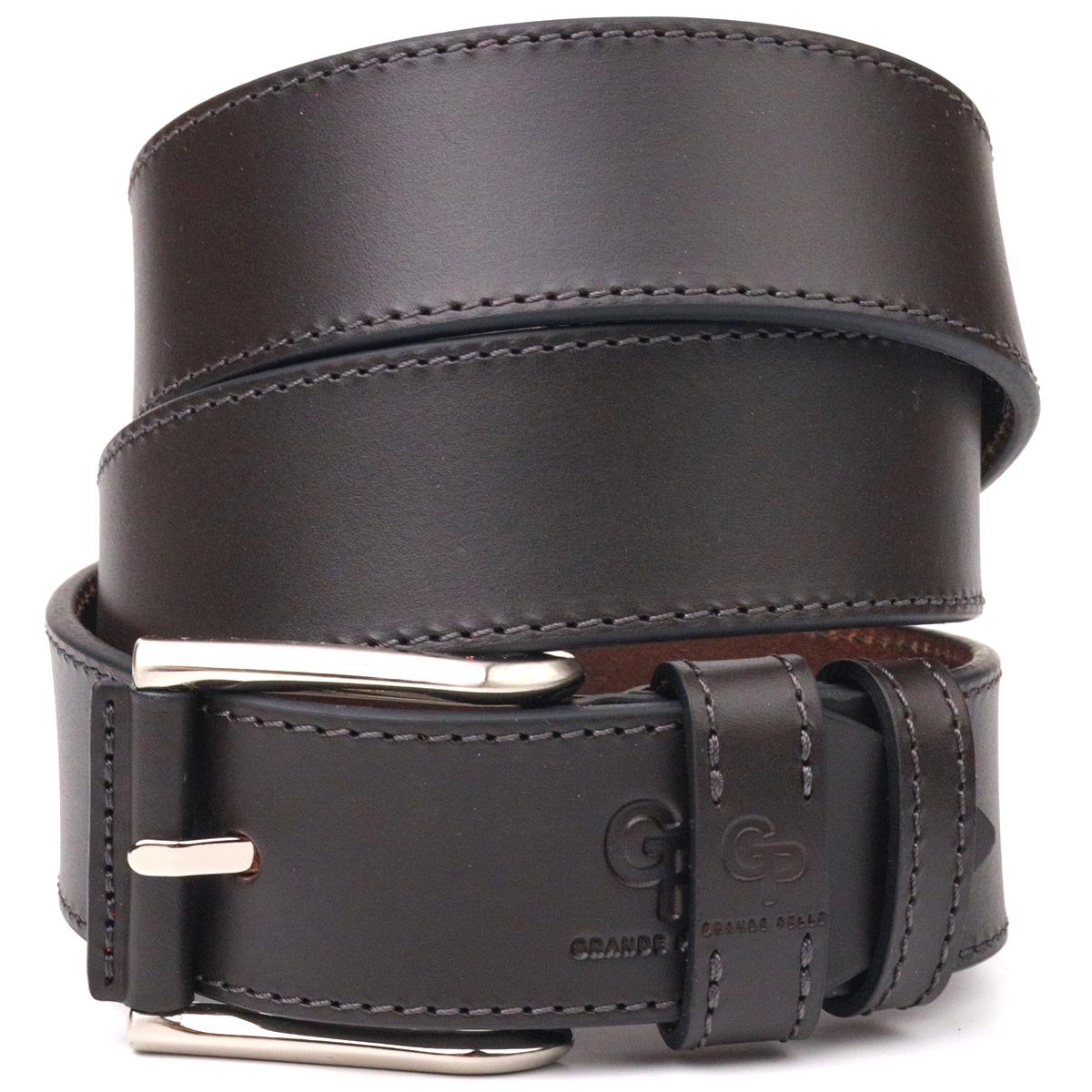 Ремень мужской кожаный GRANDE PELLE Leather Belt 21462 Коричневый (55251)