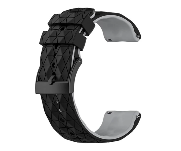 Ремешок силиконовый Structural Rhombus для смарт-часов Amazfit Balance/Balance 2 22 мм Черно-серый (49592)