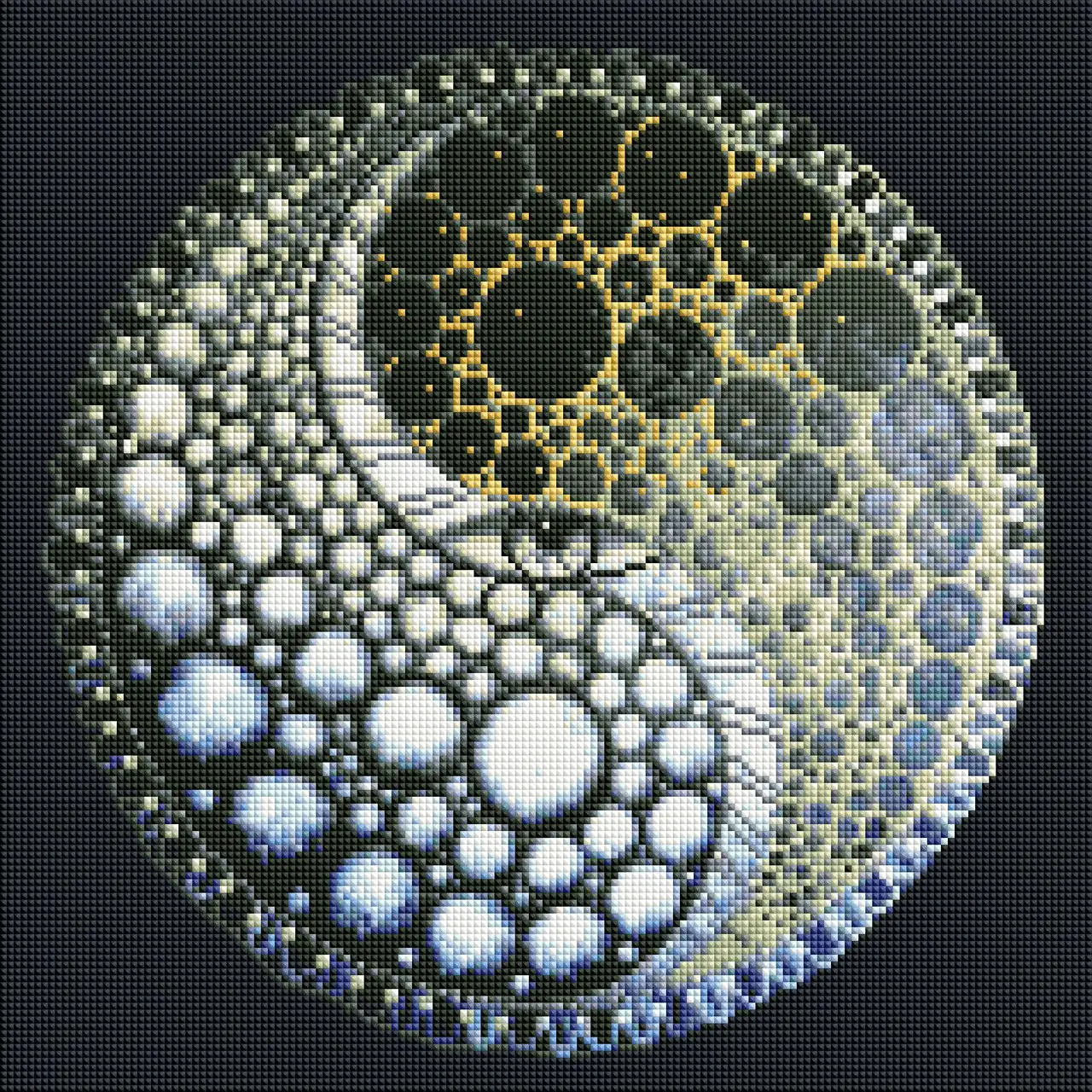 Алмазная мозаика ColorArt Мандала любви Инь и Янь квадратные алмазы 40х40 см (FS1402)