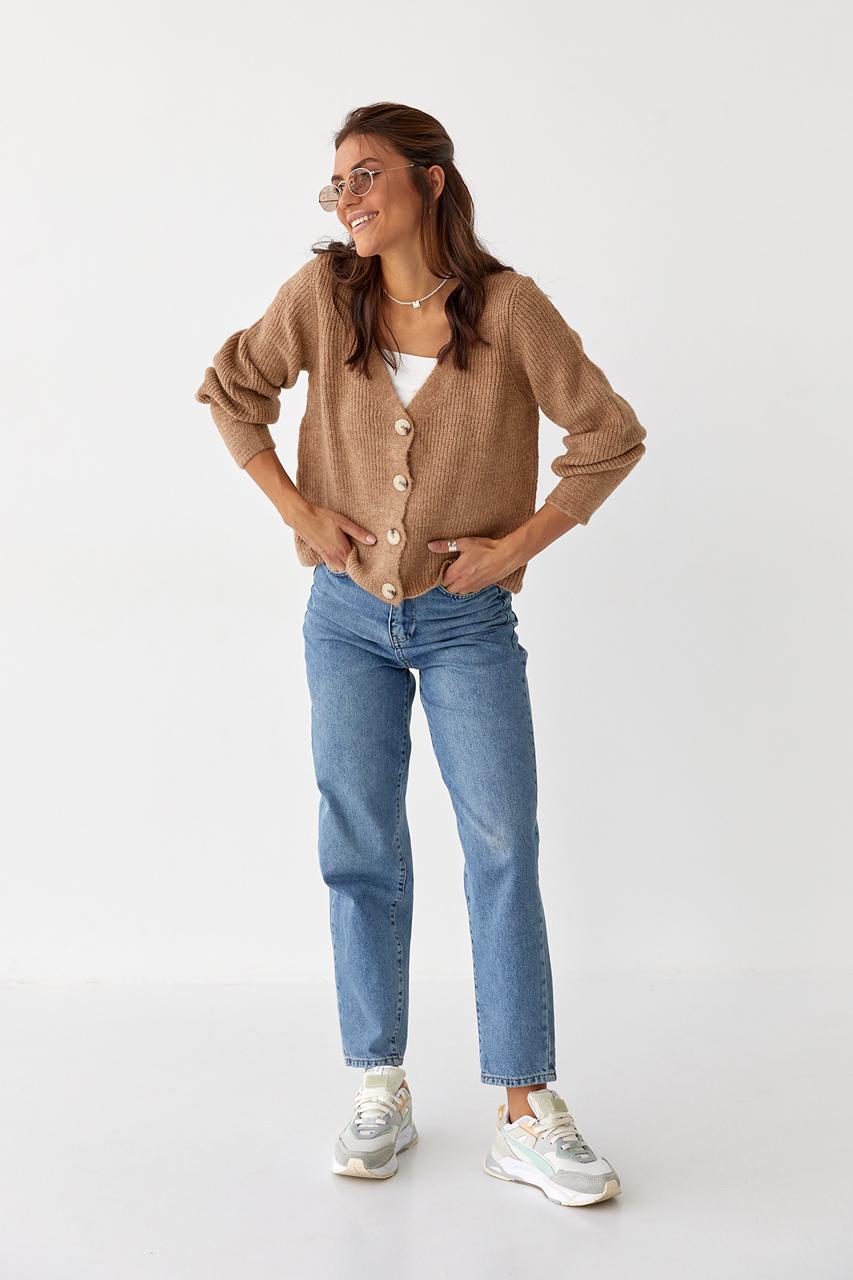 Кардиган вязаный PORTAKAL M Коричневый (9528438) - фото 6 Кардиган вязаный PORTAKAL M Коричневый (9528438) - фото 6