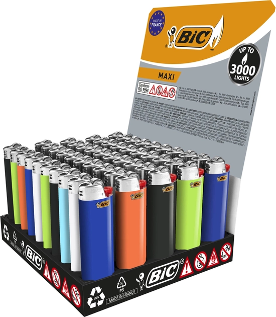 Запальничка BIC J26 Maxi блок 50 шт. (000002508)