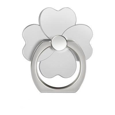 Кільце-тримач для телефону Cartoon Flower Срібний